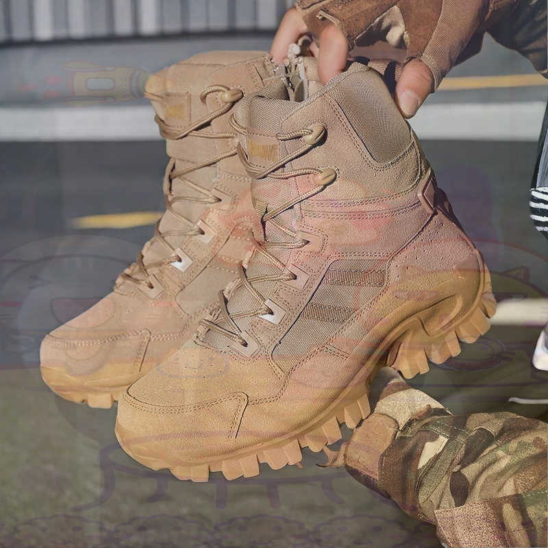 Office Tech Setup - Tan Long Barrel Deadlift Casual Sneakers