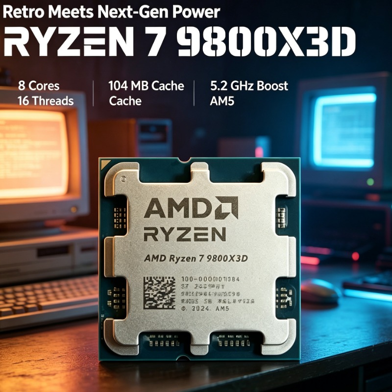 Amd Cpu Ryzen 7 - AMD Ryzen 7 9800X3D Desktop Assembly