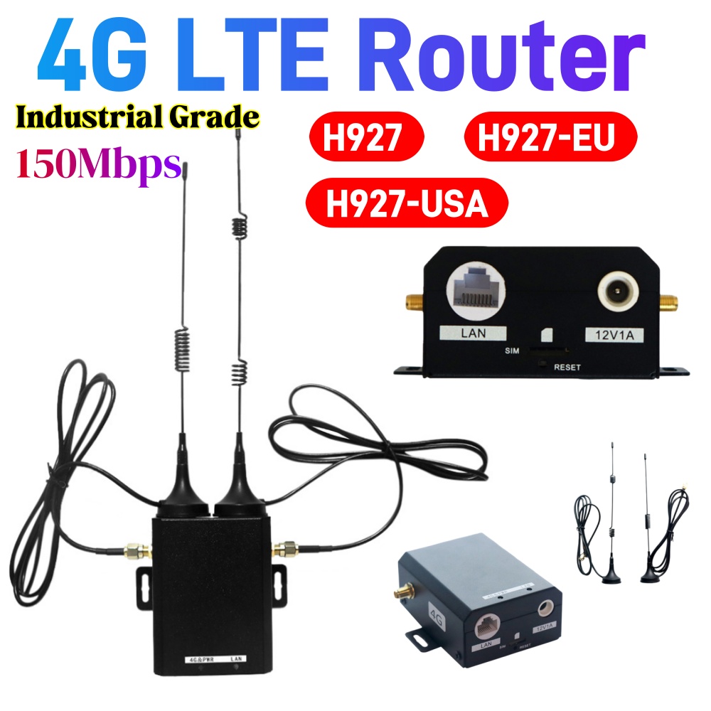 H927 WiFi Router Industrial Gr - 4G Lte Router Sim recension och pris