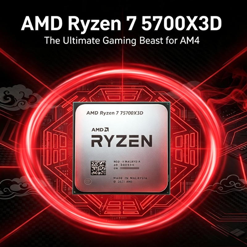 AMD Ryzen 7 5700X3D Desktop Bu - Amd Cpu Ryzen 7 recension och pris