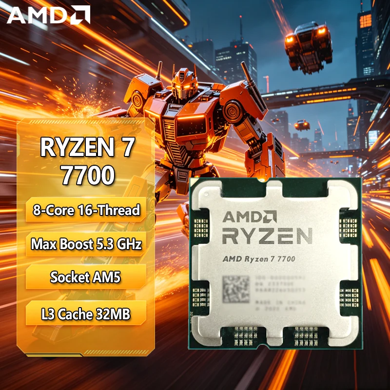 AMD Ryzen 7 7700 R7 7700 CPU 8 - Amd Cpu Ryzen 7 recension och pris