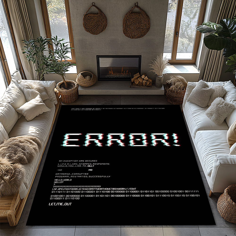 ERROR 404 Graphic Rug, Tech Hu - Office Tech Gift Ideas recension och pris
