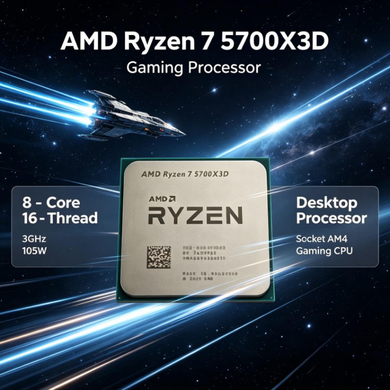 Ryzen 7 5700X3D AMD Socket AM4 - Amd Cpu Ryzen 7 recension och pris