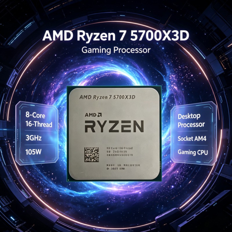 Ryzen 7 5700X3D AMD Socket AM4 - Amd Cpu Ryzen 7 recension och pris