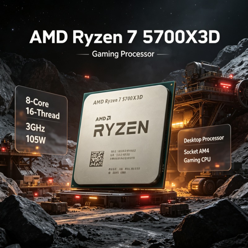 AMD Ryzen 7 5700X3D Desktop CP - Amd Cpu Ryzen 7 recension och pris