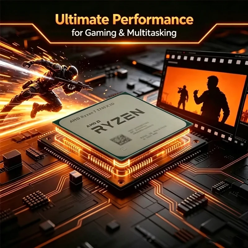 AMD Ryzen 7 5700X3D Bulk CPU f - Amd Cpu Ryzen 7 recension och pris