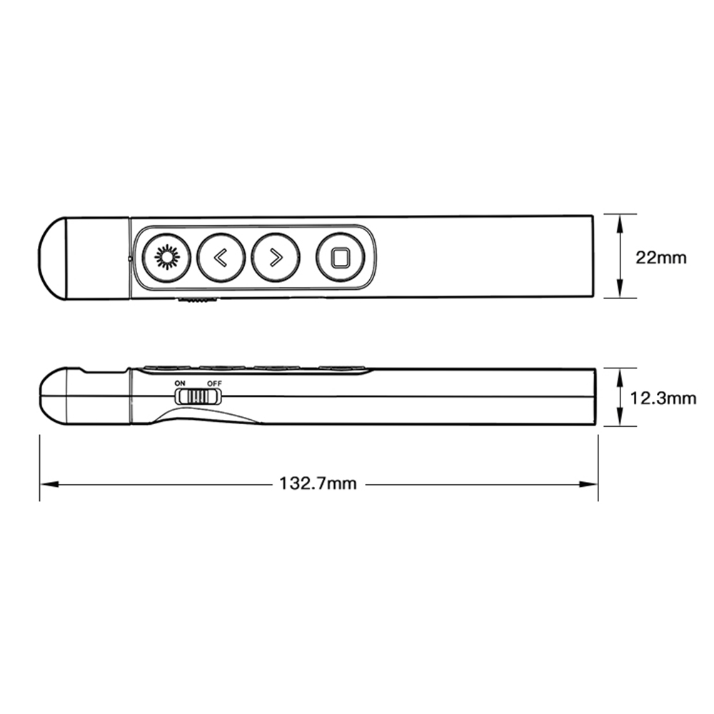 Laser Presentation Pointer 2.4 - Presentation Remote Laser recension och pris