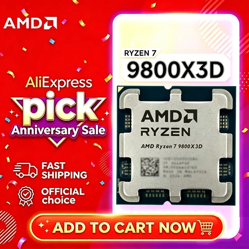 AMD Ryzen 7 9800X3D R7 9800X3D - Amd Cpu Ryzen 7 recension och pris