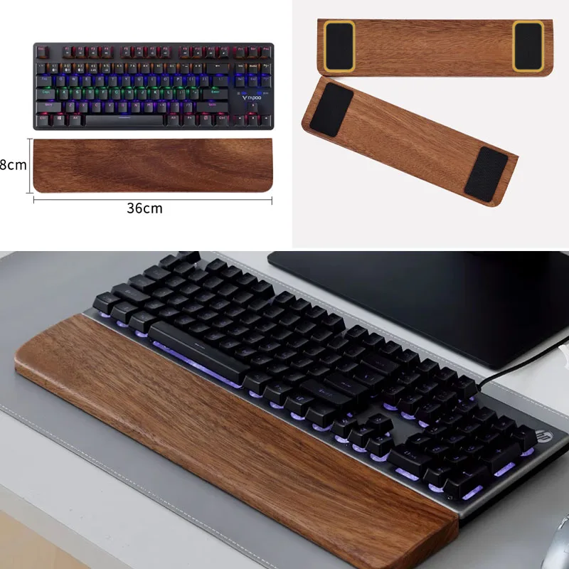 Solid Wood Keyboard Palm Rest  - Office Tech recension och pris