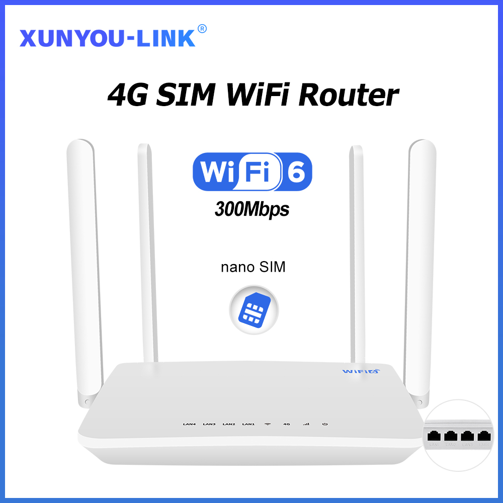 XUNYOU-LINK 4G SIM WiFi Router - 4G Lte Router Sim recension och pris