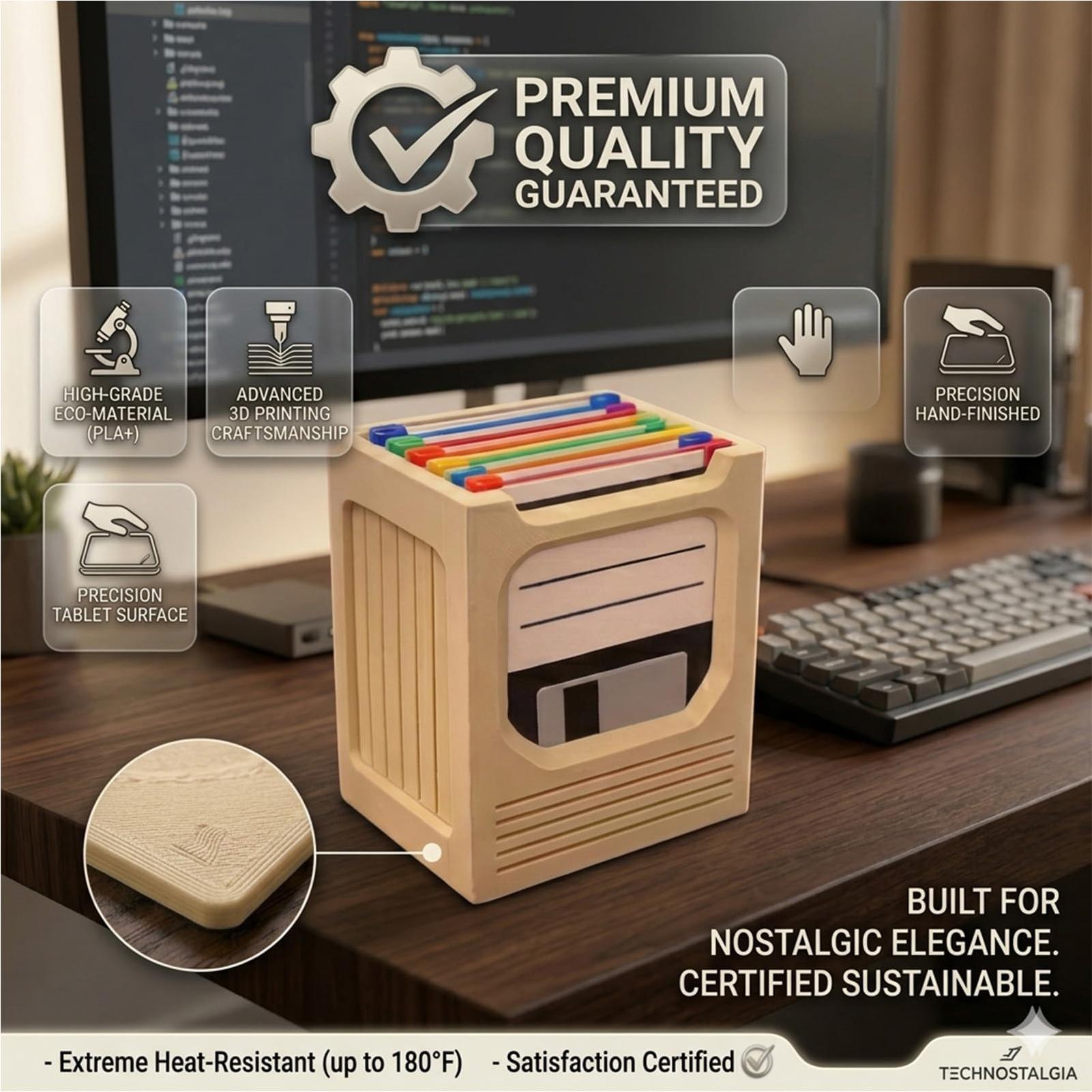 Retro Tech Coaster Holder Set  - Office Tech recension och pris