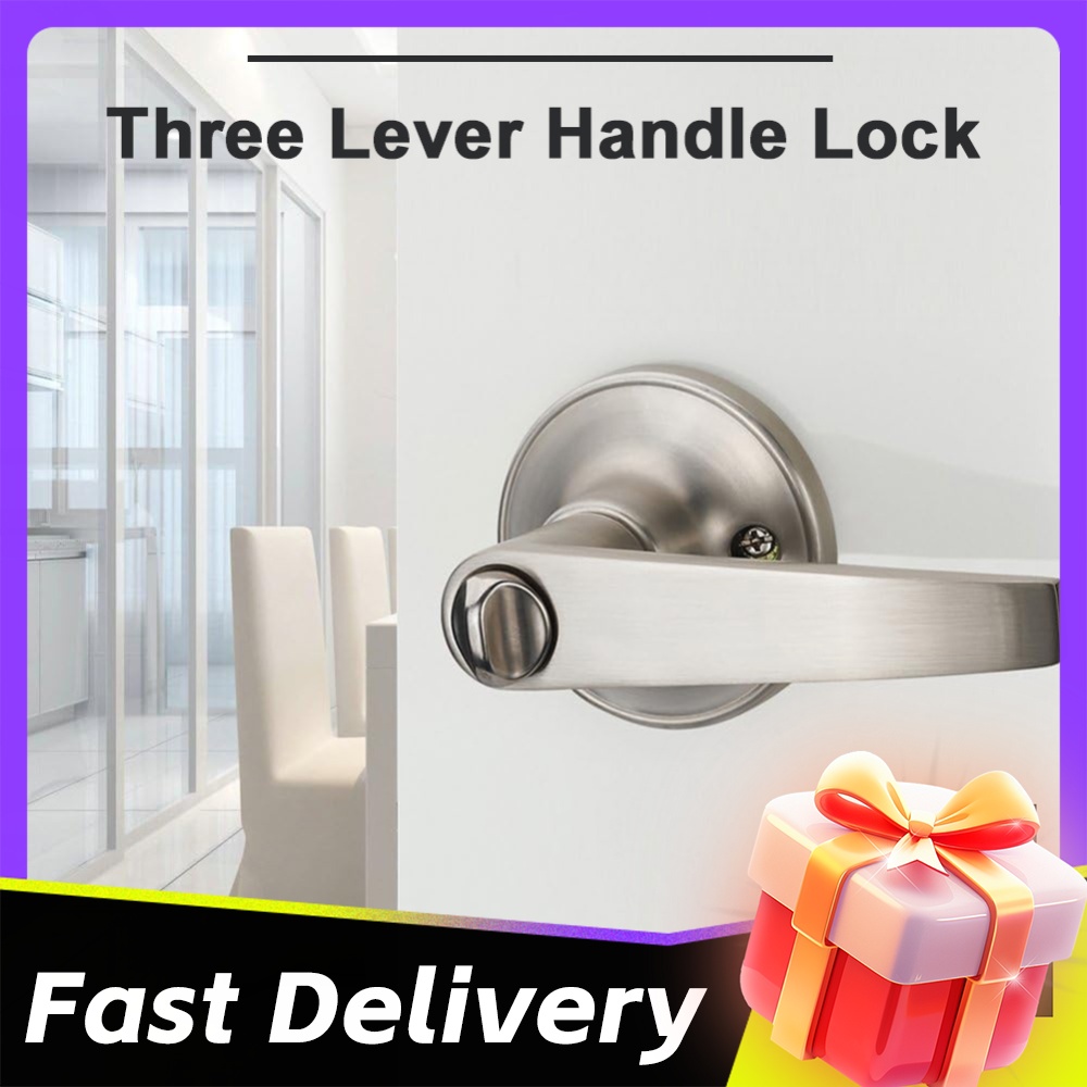 Door Lever Lock with 3 Keys En - Office Tech recension och pris